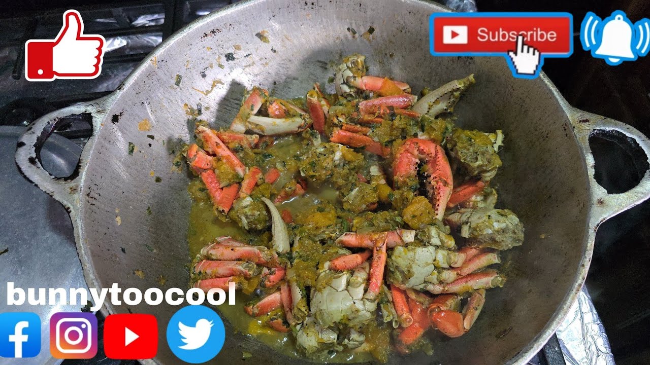 first time cooking  pumpkin and crab