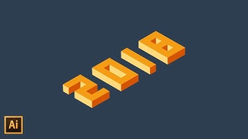 Isometric number in illustrator - isometric Illustrator Tutorial