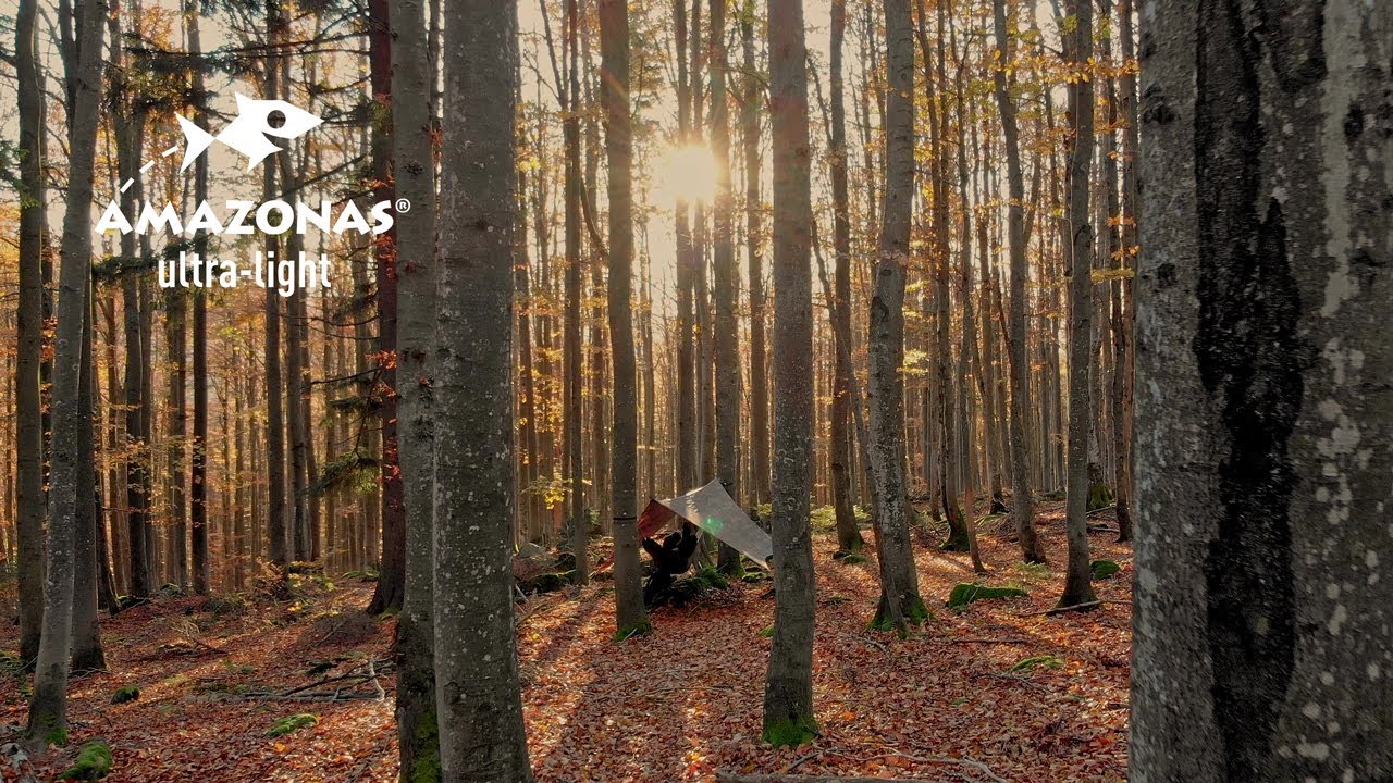 AMAZONAS Set Invernale Ultra-Light 4 Pezzi: Amaca Con Zanzariera, Telone, Poncho Underquilt E Sospensioni Per Outdoor
