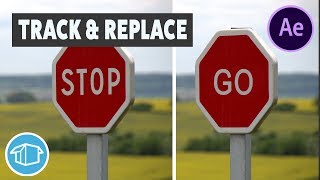 How to Track and Replace Sign - Adobe After Effects tutorial