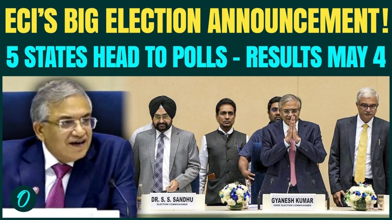 FULL VIDEO: BIG Election Battle Begins! EC Announces Poll Dates For 5 ...