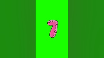 Count numbers from 1-10 Funny 3d effect text with sound #10 #shorts #short #animation #greenscreen