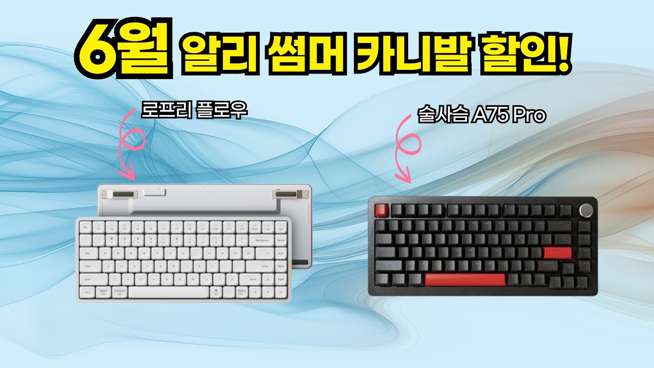 알리 6월 썸머카니발 프로모션! 1차로 키보드 2개 준비했습니다!