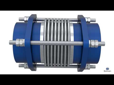 How LATERAL EXPANSION JOINTS with welding ends absorb movements - video from Belman