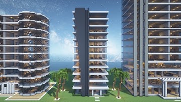 Minecraft tutorial: How to build a Minecraft apartment #11 & interior (STRAIGHTFORWARD TUTORIAL)