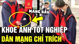 Khoe ảnh 'TỐT NGHIỆP' khi đang mang bầu, cặp đôi khiến cộng đồng mạng 'TRANH CÃI' | Tin Nhanh 3 Phút screenshot 3