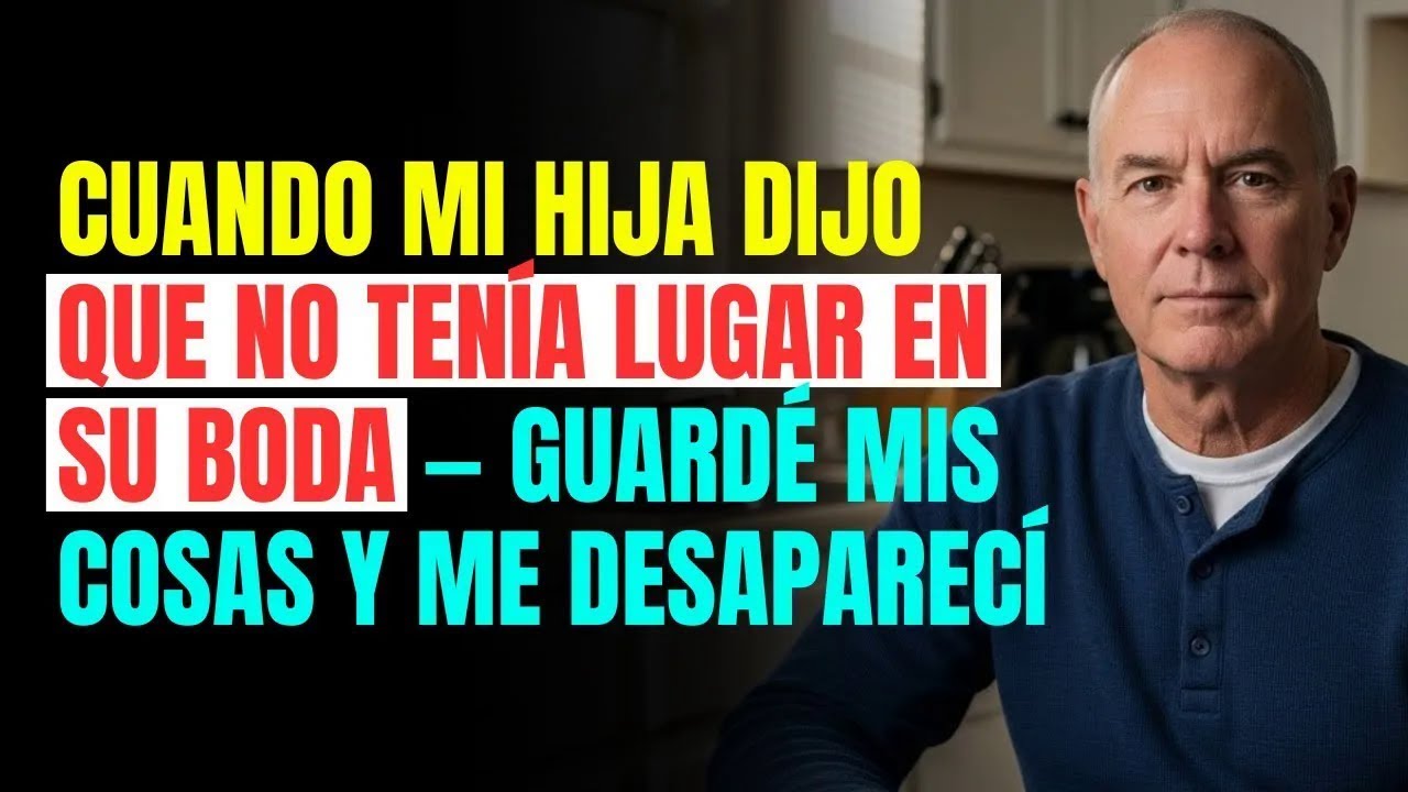 Cuando mi hija dijo que no tenía lugar EN SU BODA — guardé mis cosas y me DESAPARECÍ