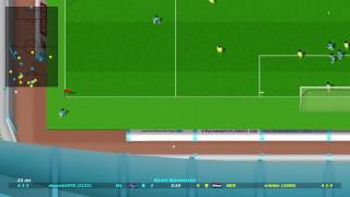 Dino Dini's Kick Off corner kick a + after touch screenshot 2