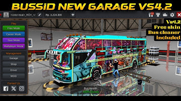 BUSSID MOD GARAGE /BUS CLEANER /FREE LIVERY VS4. 2