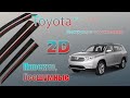 Дефлектор окон 2D - TOYOTA HIGHLANDER (II рестайлинг) с 2010г.в. - strelka11.ru