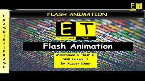 Flash  Animation - Skill Lesson 1: Frame by Frame Animation