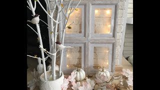 : DIY-   window of photo frames. home decor.