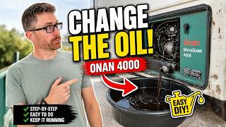 Onan 4000 Generator Oil Change (Step-by-Step MicroQuiet Service)
