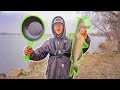 Lakeside Spring Catfish CATCH, CLEAN, & COOK!!! (Truck Cooking)