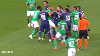 Kylian Mbappe Injury and Crazy Fight During The Match PSG vs Saint-Etienne HD