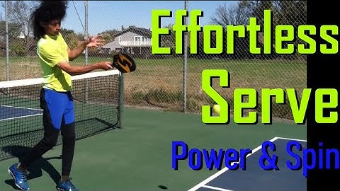 Effortless Pickleball Topspin Serve - " How to serve with more power "