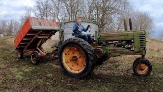 Testing the Hydraulics on the John Deere A and working on my Grain Wagon