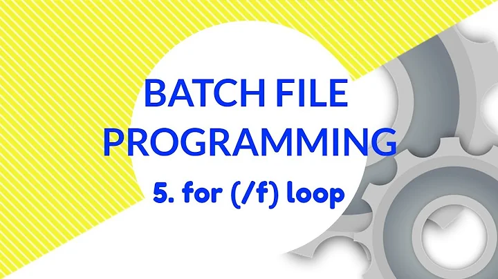 For (/F) Loop in Batch File Programming