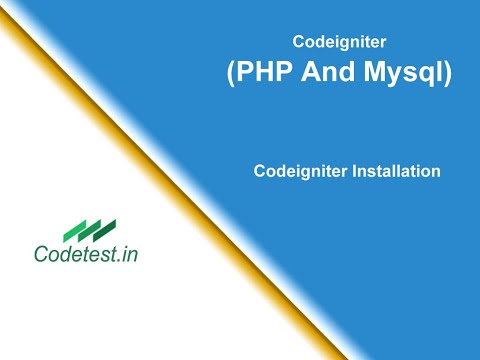 CodeIgniter - Installing