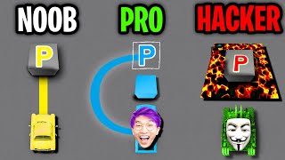 Can We Go NOOB vs PRO vs HACKER In PARK MASTER!? (ALL LEVELS!) screenshot 4