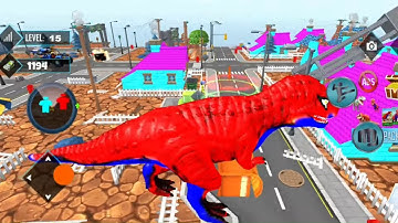 Best Dino Games - Dinosaur Rampage Simulator Android Gameplay