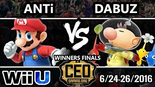 CEO 2016 Smash 4 - dT | Dabuz (Rosalina, Olimar) vs. dT | ANTi (Mario, Metaknight) Winners Finals