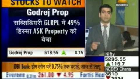 13 Zee Business Share Bazaar Live 02 April 2012 26sec Godrej Properties Sells 49% Stake In Subsidiary To PE 08 33am