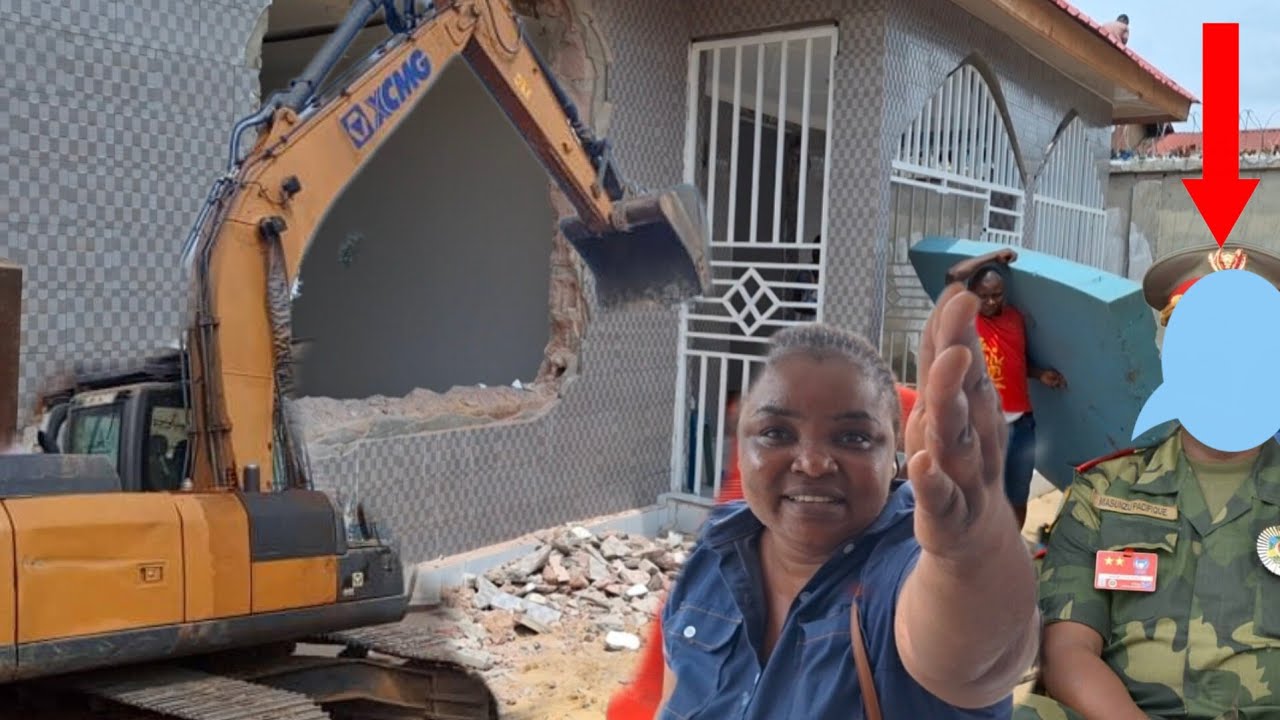 🚨DÉMOLITION CHOC : Espace RVA villa d'un GÉNÉRAL FARDC rasée, sa femme en larmes ! 