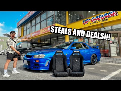 Found RARE JDM Parts For INSANELY CHEAP For My R34 SKYLINE Japans UPGARAGE HAUL