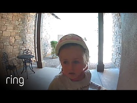 Taylor Talks to Her Neighbor On Ring Video Doorbell After Running Away From a Bobcat | RingTV