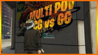 Chang Gang VS Gulag Gang Spray Fight Day 1 (multiple pov) | Nopixel GTA RP
