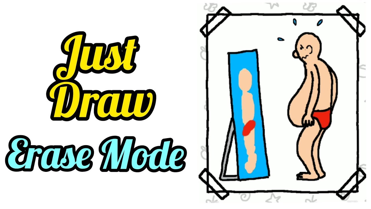 Just Draw - Drawing Puzzle - Erase Mode Level 26 Solution