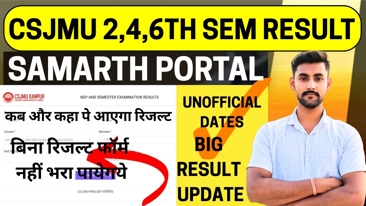 CSJMU Kanpur 2nd 4th 6th Semester Result 2025 – Check Latest Updates ...