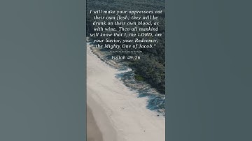 Thumbnail of Bible | Isaiah 49:26 | I will make your oppressors ea...
