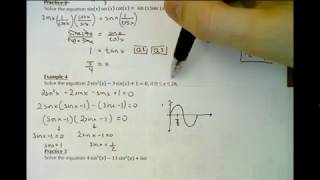 MHF4U1 - 7.6C - Solving Quadratic Trig Equations