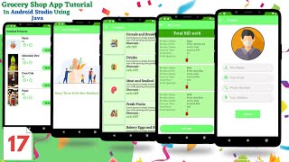 Modern Profile UI Design in Android Studio| Profile UI Design In Android Studio| Grocery App Android