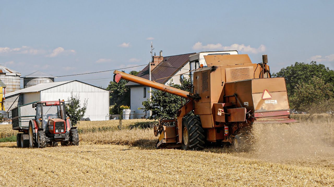 RYK BIZONA! 🔥GR MAZUR !✓ ŻNIWA 2023 !  ✓ KOSZENIE JĘCZMNIENIA OZIMEGO🔥  BIZON Z056 SUPER