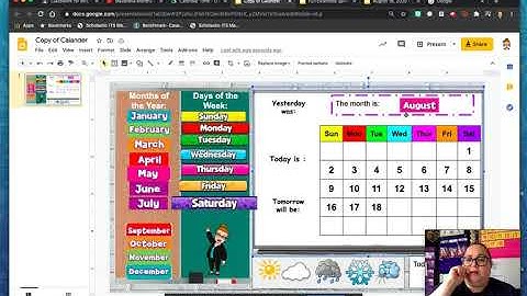Google Slide- Calendar Tutorial