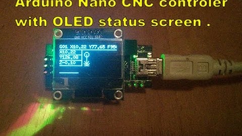 Mini OLED display for my Arduino Nano CNC controler from Banggood.com