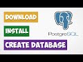 How to install PostgreSQL on Windows 11 | Table Creation using pgAdmin 2024