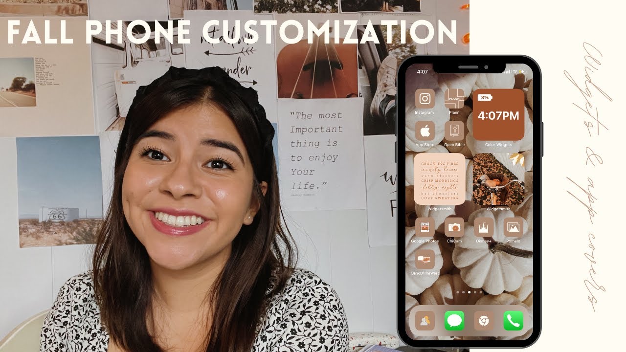 Fall iPhone Customization widgets, app covers, how to YouTube
