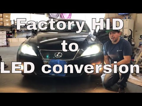 DIY: 2006-2013 LEXUS IS250/ IS350 – Factory HID to LED conversion, STEP BY STEP
