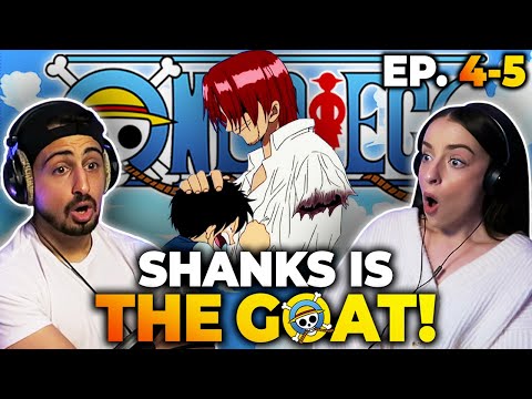 Shanks is the GREATEST! 😭 *ONE PIECE* Episodes 4-5 REACTION!