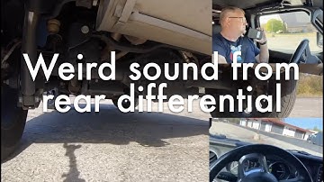 Weird sound from rear differential