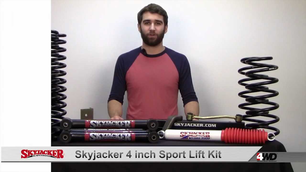 Skyjacker 4 inch Sport Lift Kit for Jeep Wrangler - YouTube