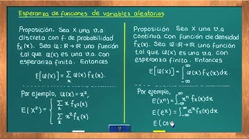 0625 Esperanza de funciones de variables aleatorias
