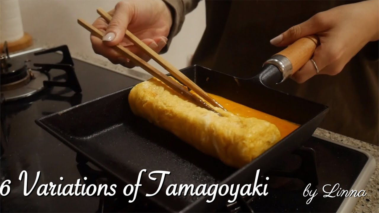 How to make Tamagoyaki Japanese Omelette using Round Pan.