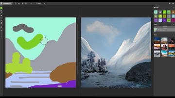 Learning CG | Became Bob Ross with Nvidia Canvas
