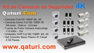 Kit de Camaras de Seguridad 1080P, 2K, 4K | Dahua, Hikvision 2022 Peru VentaS
