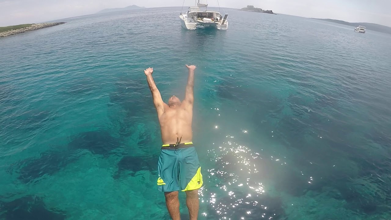 Back dive Greece Zakinthos 2017 YouTube